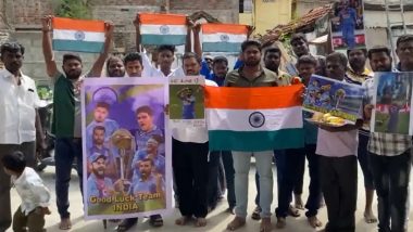 India vs Australia, ICC Cricket World Cup 2023 Final: Locals Offer Special Prayers at Muthu Mariamman Temple in Tamil Nadu's Tiruchirappalli for Team India's Victory (Watch Video)