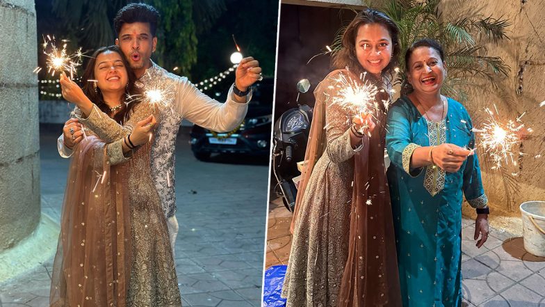 Tejasswi Prakash and Karan Kundrra's Diwali Celebrations Brim with Joy and Laughter (View Pics)