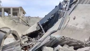 Telangana Stadium Collapse: Two Killed, Six Injured As Portion of  Under-Construction Indoor Stadium Collapses in Rangareddy District (Watch  Videos) | 📰 LatestLY