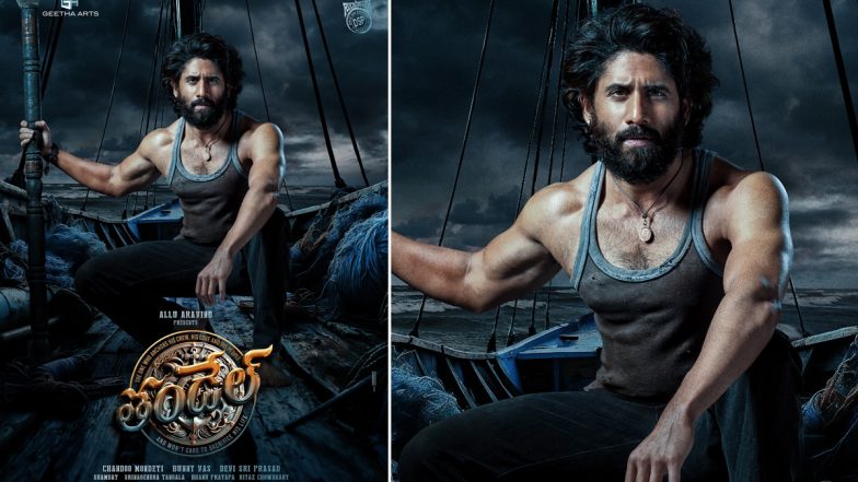 NC23 Is Thandel! Naga Chaitanya Flaunts Biceps in First Look Poster of Chandoo Mondeti Directorial (View Pic)