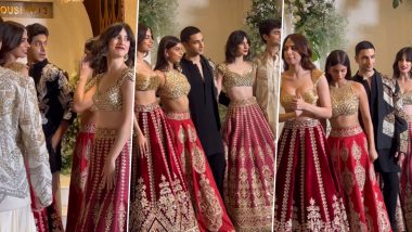 Manish Malhotra Diwali Party: Suhana Khan, Khushi Kapoor, Agastya Nanda, and The Archies Gang Grace Star-Studded Bash in Coordinated Ethnic Outfits (Watch Video)