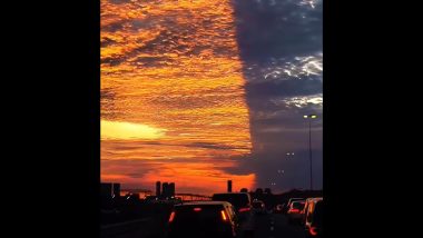 Two Skies! Florida Sky 'Splits' As US State Soaks in Rare Sunset, Videos Go Viral