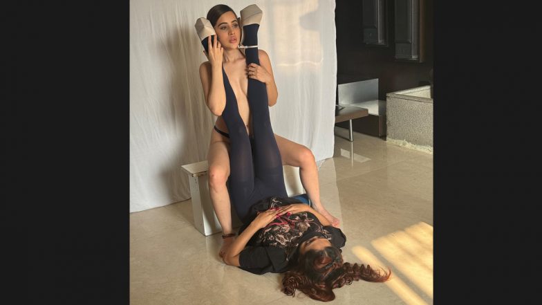 Uorfi Javed Shares BTS Video Of The Controversial Human Leg Prop For Her Latest Semi-Nude Photoshoot - WATCH!