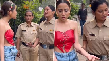 Uorfi Javed in Trouble! FIR Filed Against Actress For Maligning Police Image With Fake Arrest Video (View Post)
