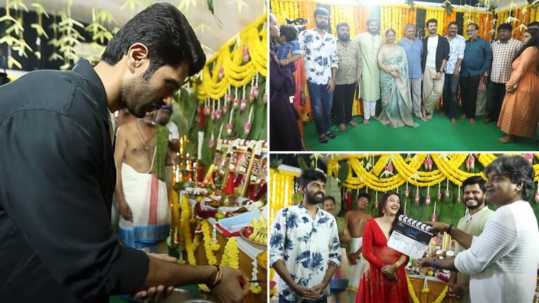 Duet: Vijay Deverakonda Attends Brother Anand Deverakonda and Ritika Nayak Film’s Pooja Ceremony (View Pics & Watch Video)