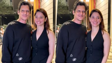 Tamannaah Bhatia and Vijay Varma Dish Out Couple Goals, Duo Twin in Black Outfits for Their Latest Outing (Watch Video)