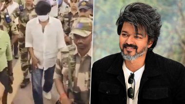 Thalapathy 68: Vijay Covers His Face With Mask As He Leaves for Bangkok for Shooting of Venkat Prabhu’s Film (Watch Video)