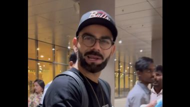 ‘Beti Ko Ghar Leke Jana Hai’ Virat Kohli Requests Photographers To Maintain Silence With Daughter Vamika Sleeping in Car After Star Indian Cricketer Arrived in Mumbai, Video Goes Viral