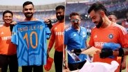 Virat Kohli Gets Sachin Tendulkar&rsquo;s Iconic Number &lsquo;10&rsquo; Jersey Ahead of IND vs AUS ICC Cricket World Cup 2023 Final