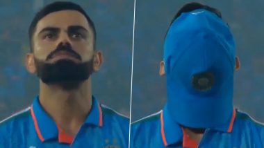 Virat Kohli Tries to Hide Tears With Cap After India Lose to Australia in ICC Cricket World Cup 2023 Final, Video Goes Viral!