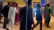 Virat Kohli Arrives for Team India&rsquo;s Diwali Celebration With Wife Anushka Sharma, Video Goes Viral