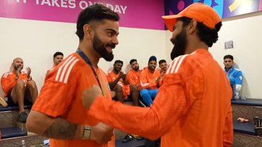 Virat Kohli Wins Best Fielder Medal: Watch Video of Indian Dressing Room Post CWC 2023 Final Defeat to Australia