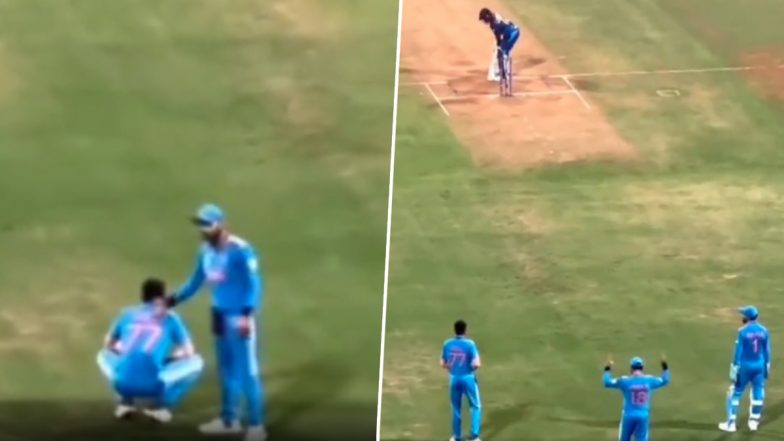 Virat Kohli Asks Fans To Cheer for Shubman Gill During IND vs SL ICC Cricket World Cup 2023 Match at Wankhede Stadium, Video Goes Viral