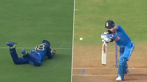 Virat Kohli Wicket Video: Watch Dilshan Madushanka Dismiss Star Indian Batsman During IND vs SL CWC 2023 Match