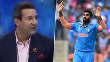 ‘Bumrah Ka Ek Hi Ilaaj Hai…’ Wasim Akram Provides Hilarious Way To Tackle In-Form Jasprit Bumrah in ICC Cricket World Cup 2023 and It Will Leave You in Splits! (Watch Video)