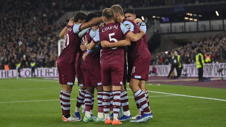 West Ham 3-1 Arsenal, Carabao Cup 2023–24: Jarrod Bowen, Mohammed Kudus on Target As Gunners Suffer Elimination (Watch Goal Video Highlights)