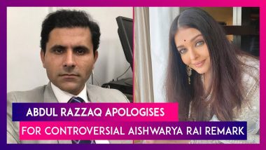 Former Pakistan Cricketer Abdul Razzaq Apologises To Aishwarya Rai Bachchan For His Controversial Remark, Says ‘Had A Slip Of Tongue’