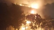 Karnataka Fire Video: Massive Blaze Engulfs Furniture Showroom in Bengaluru&rsquo;s Outer Ring Road, No Injuries or Casualties Reported