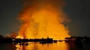 Dal Lake Fire: Three Bangladeshi Tourists Killed, Eight Others Rescued After Blaze Erupts at House Boats in Srinagar (Watch Videos)