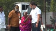 Elderly Woman Sings Song on Indira Gandhi Written by Her During Rahul Gandhi Rally in Telangana&rsquo;s Sangareddy, Heartwarming Video Goes Viral