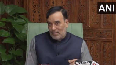 Delhi Air Pollution: AAP Minister Gopal Rai Says Firecrackers Entered National Capital From Uttar Pradesh and Haryana (Watch Video)