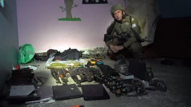 Hamas Control Centre Found at Rantisi Hospital's Basement in Gaza, Claims IDF; Recovers Suicide Bomb Vests, AK-47 Assault Rifles and Other Equipment (Watch Video)