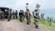 Jammu and Kashmir Encounter: Gunfight Breaks Out Between Terrorists and Security Forces in Budhal Area of Rajouri District (Watch Video)