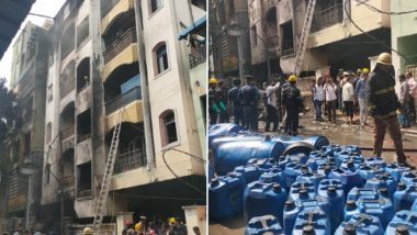 Hyderabad Fire Update: Nine Killed After Massive Blaze Engulfs Multi-Storied Building in Nampally’s Bazar Ghat, KTR Announces Rs 5 Lakh Ex-Gratia (Watch Videos)