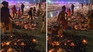 Deepotsav 2023: Akhilesh Yadav Shares Purported Video Showing Flip Side of Lighting 22 Lakh Diyas in Ayodhya on Diwali, Children Seen Taking Out Oil From Earthen Lamps in Clip