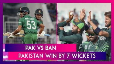 PAK vs BAN ICC World Cup 2023 Stat Highlights: Fakhar Zaman, Shaheen Shah Afridi Lead Pakistan To Dominant Victory