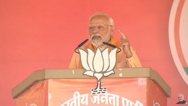 Madhya Pradesh Assembly Elections 2023: PM Narendra Modi Targets Congress, Says ‘Two Senior Congress Leaders Fighting To Establish Their Sons, Capture Party State’ (Watch Video)