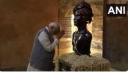 Bhagwan Birsa Munda Birth Anniversary 2023: PM Narendra Modi Visits Birsa Munda Memorial Park and Museum in Ranchi, Pays Floral Tributes to Indian Tribal Icon (Watch Video)