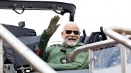 PM Narendra Modi Undertakes Sortie on Tejas Aircraft, Says 'Experience Was Incredibly Enriching&rsquo; (See Pics)