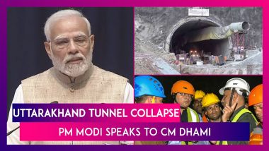 Uttarakhand Tunnel Collapse: PM Modi Speaks To CM Pushkar Singh Dhami As 40 Workers Remain Trapped