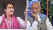 &lsquo;How Will One Celebrate Diwali When Prices of Food Items Are Skyrocketing&rsquo;: Priyanka Gandhi Slams Modi Government Over Hike in Price of Onions, Sugar and Pulses