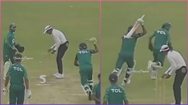 Babar Azam Tries to Hit Mohammed Rizwan With A Bat During Practice Match, Funny Video Goes Viral