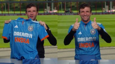 'Look at This Virat Kohli....' Thomas Muller Dons Team India Jersey, Wishes Men in Blue Good Luck Ahead of IND vs NZ Cricket World Cup 2023 Semifinal in a Video Message