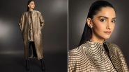 Sonam Kapoor Spells Glamour in a Chic Gold Mini Dress Paired With a Stylish Long Jacket (See Pics)