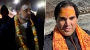 Rahul Gandhi-Varun Gandhi Meeting: Congress Leader Meets His Cousin and BJP MP at Kedarnath Dham