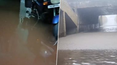 Tamil Nadu Rains: Several Parts of State Face Waterlogging and Flood-Like Situation Due to Heavy Rainfall (Watch Videos)