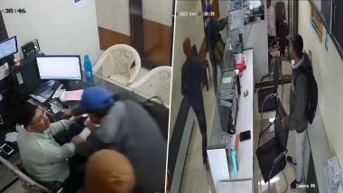 Bank Robbery in Maharashtra: Robbers Tie Employees, Flee With Cash and Gold in Dharashiv (Watch Videos)