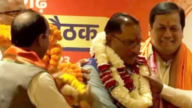 Chhattisgarh New CM: Former Union Minister Vishnu Deo Sai Selected as New Chief Minister of State (Watch Video)