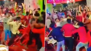 Wedding Brawl Over No Matar Paneer Viral Video! Marriage Ceremony Turns Into Fighting Arena Over No Paneer In Special Sabji