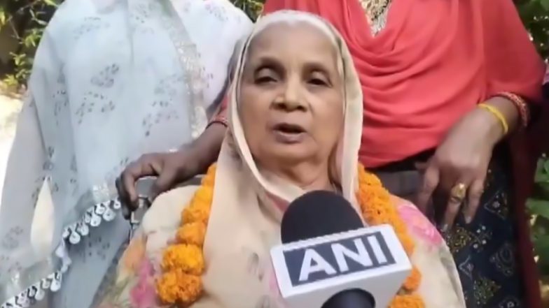 Chhattisgarh New CM: Vishnu Deo Sai’s Mother Jasmani Devi Expresses Joy Over Son’s Appointment As State’s Chief Minister (Watch Video)