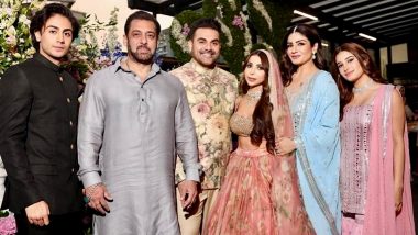 Arbaaz Khan-Sshura Khan Wedding: Raveena Tandon Poses With Bride and Groom, Salman Khan in Unseen Pics From Nikah Ceremony!