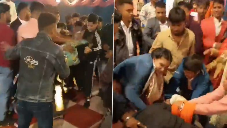 Punjab Wedding Brawl: Fight Breaks Out Over DJ During Wedding in Mohali, Video Surfaces