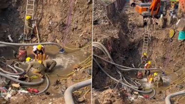 Mumbai Water Cut News Update: City Faces Water Disruption As BMC Carries Out Repair Works on Main Pipeline in Andheri (Watch Video)