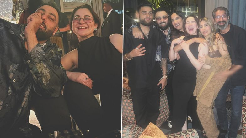 Rapper Badshah Spends ‘Quality Time’ With Pakistani Actress Hania Aamir, Karan Aujla (View Pics & Watch Video)