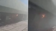 Odisha Train Fire Video: Blaze Erupts in Bhubaneswar-Howrah Jan Shatabdi Express at Cuttack Railway Station