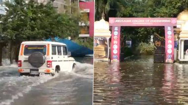 Chennai: Various Parts of City Continues to Reel Under Massive Waterlogging, Flood-Like Situation Following Rainfall in Wake of Cyclone Michaung (Watch Videos)